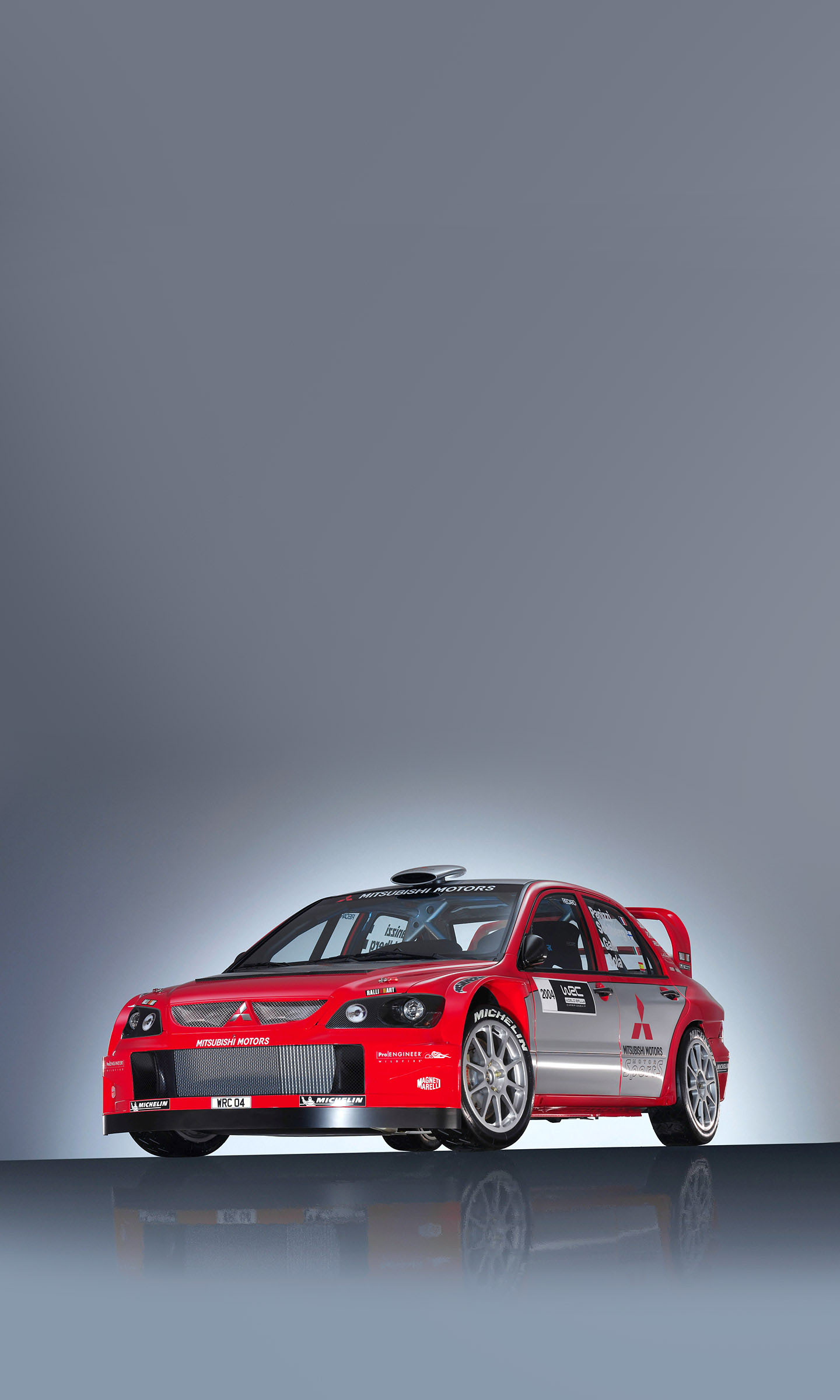  2004 Mitsubishi Lancer WRC04 Wallpaper.