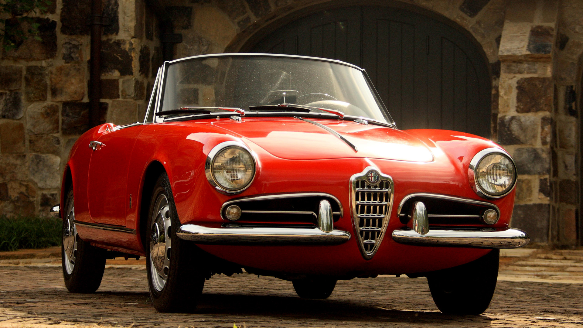  1956 Alfa Romeo Giulietta Spider Wallpaper.