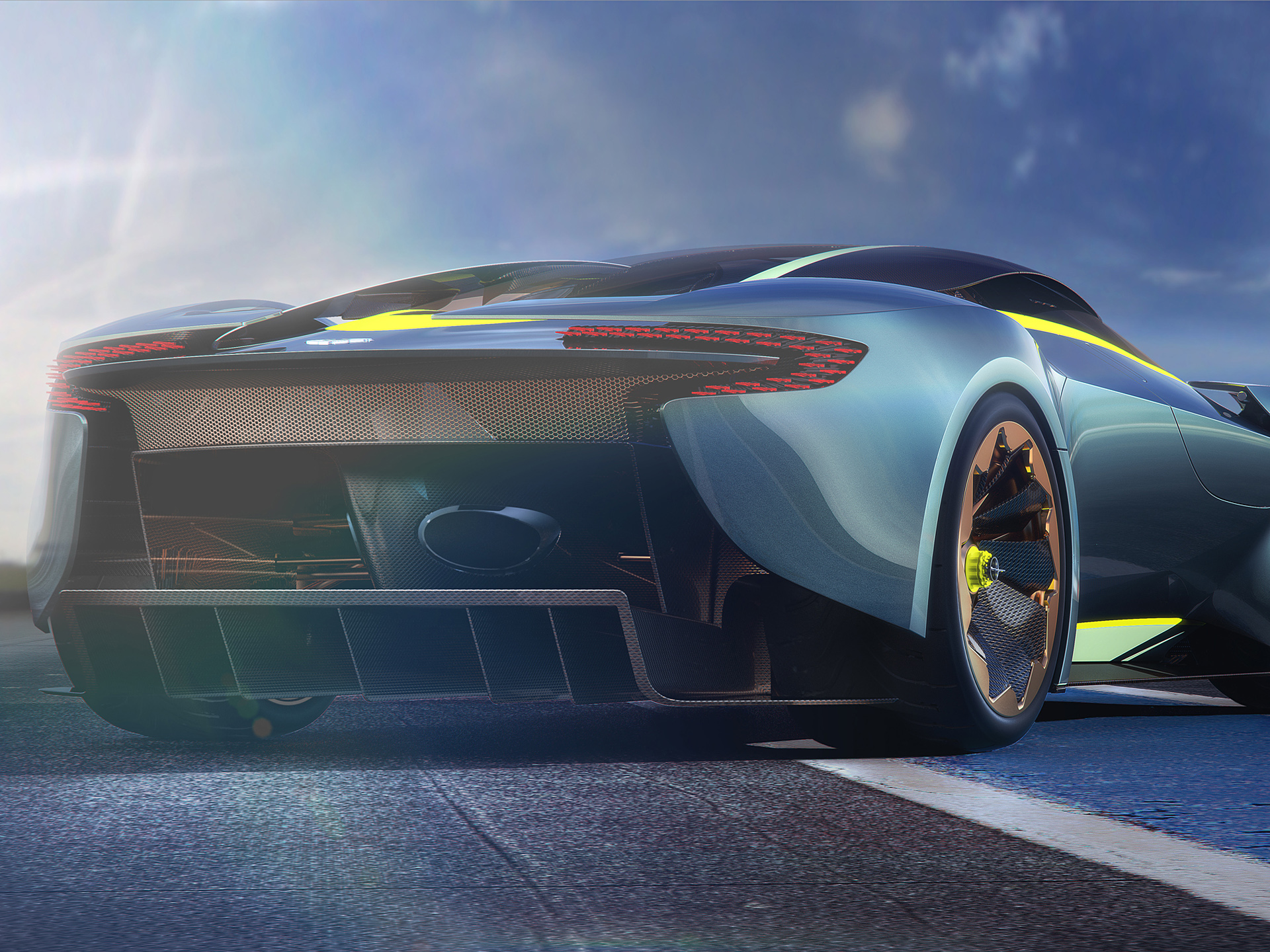  2014 Aston Martin DP-100 Vision Gran Turismo Concept Wallpaper.
