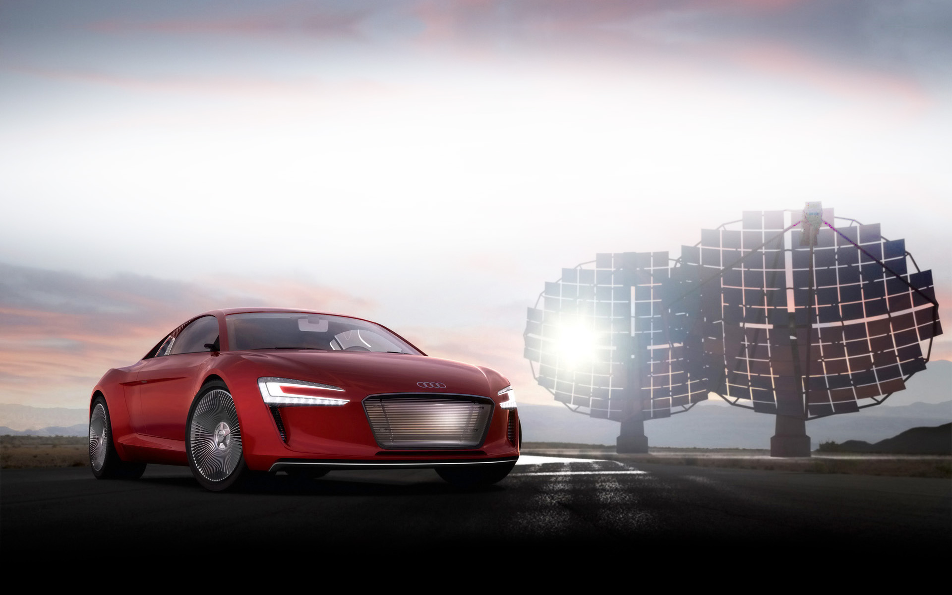  2009 Audi E-Tron Concept Wallpaper.