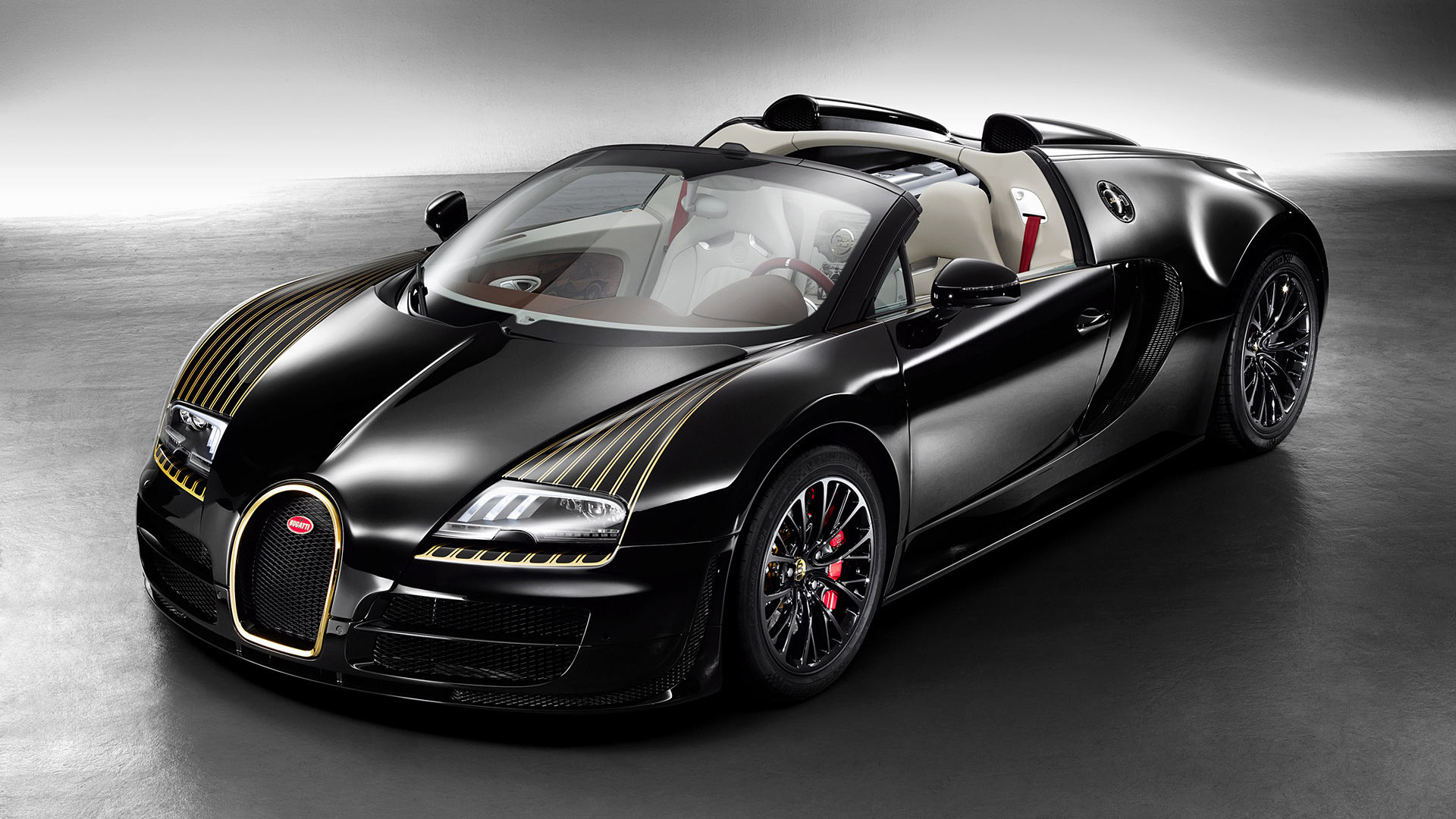  2014 Bugatti Veyron Black Bess Wallpaper.