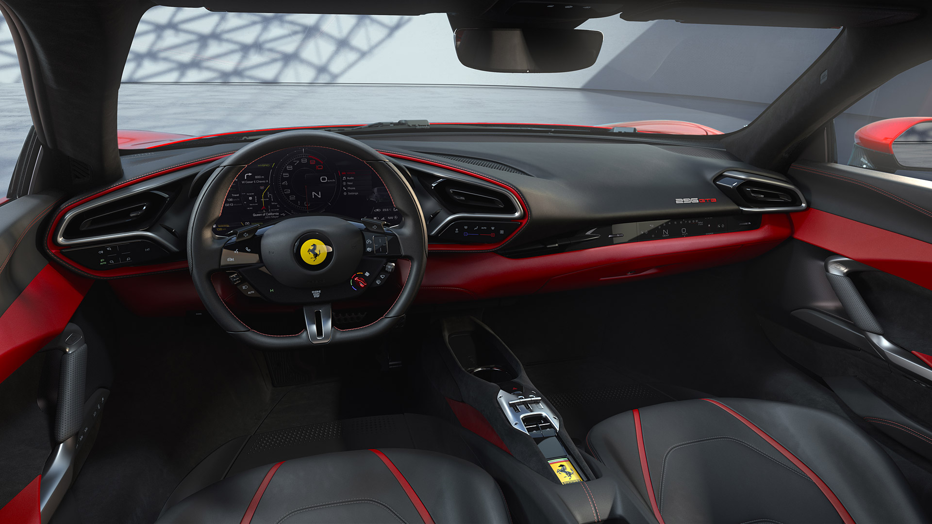  2022 Ferrari 296 GTB Wallpaper.