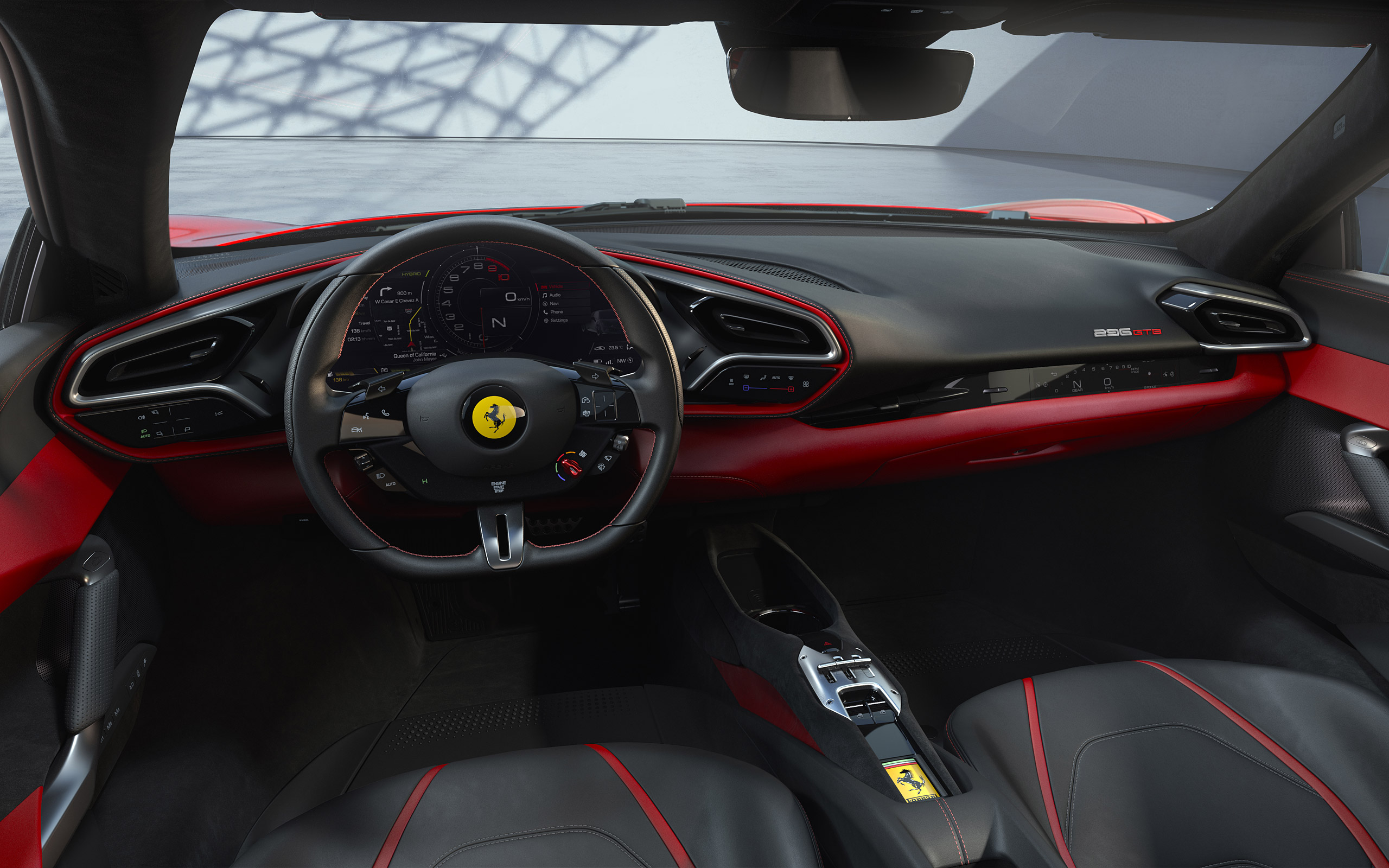  2022 Ferrari 296 GTB Wallpaper.