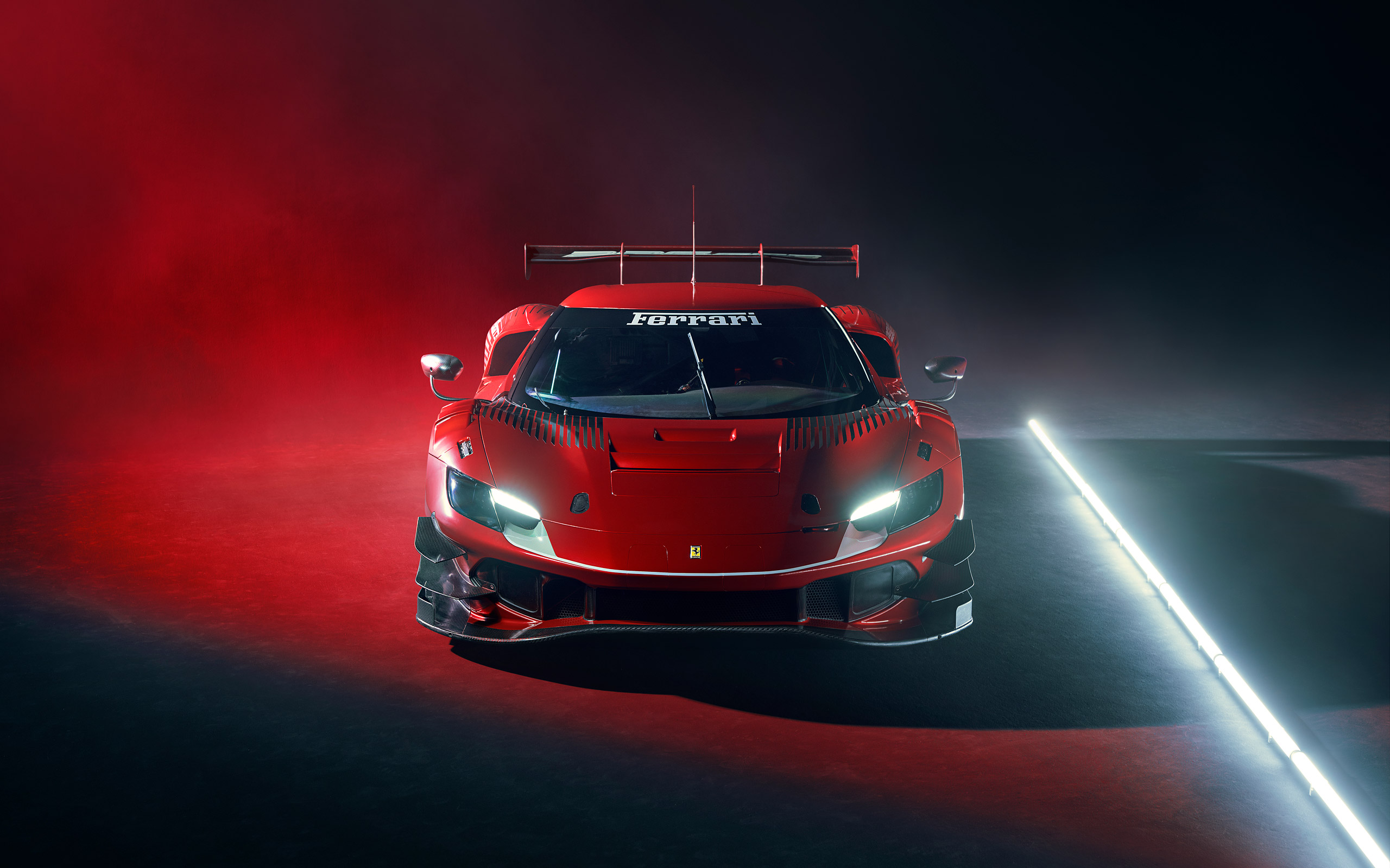  2023 Ferrari 296 GT3 Wallpaper.