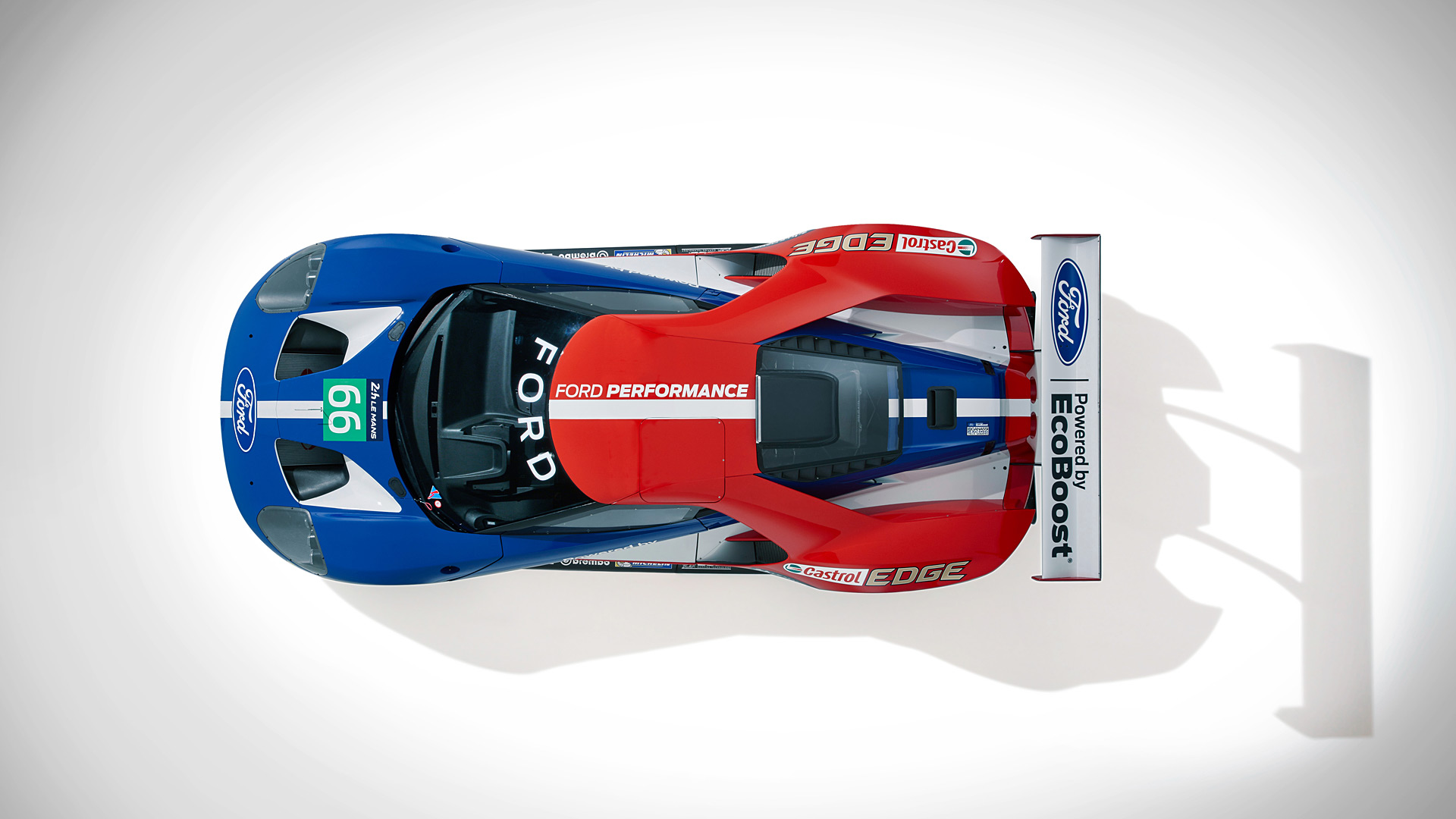  2016 Ford GT Le Mans Racecar Wallpaper.