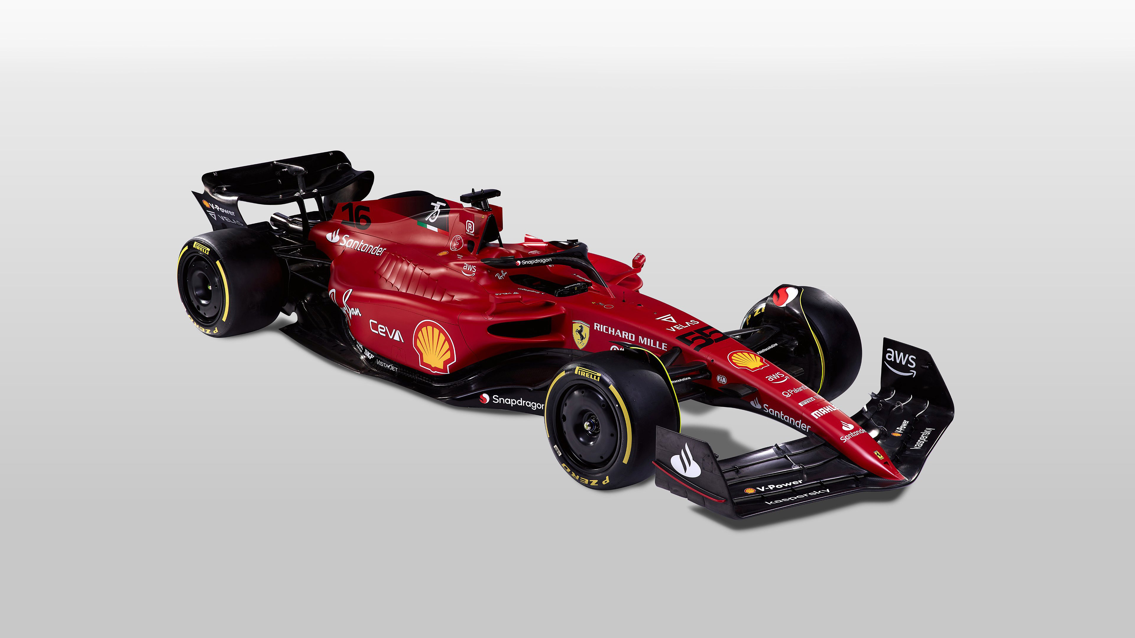  2022 Ferrari F1-75 Wallpaper.