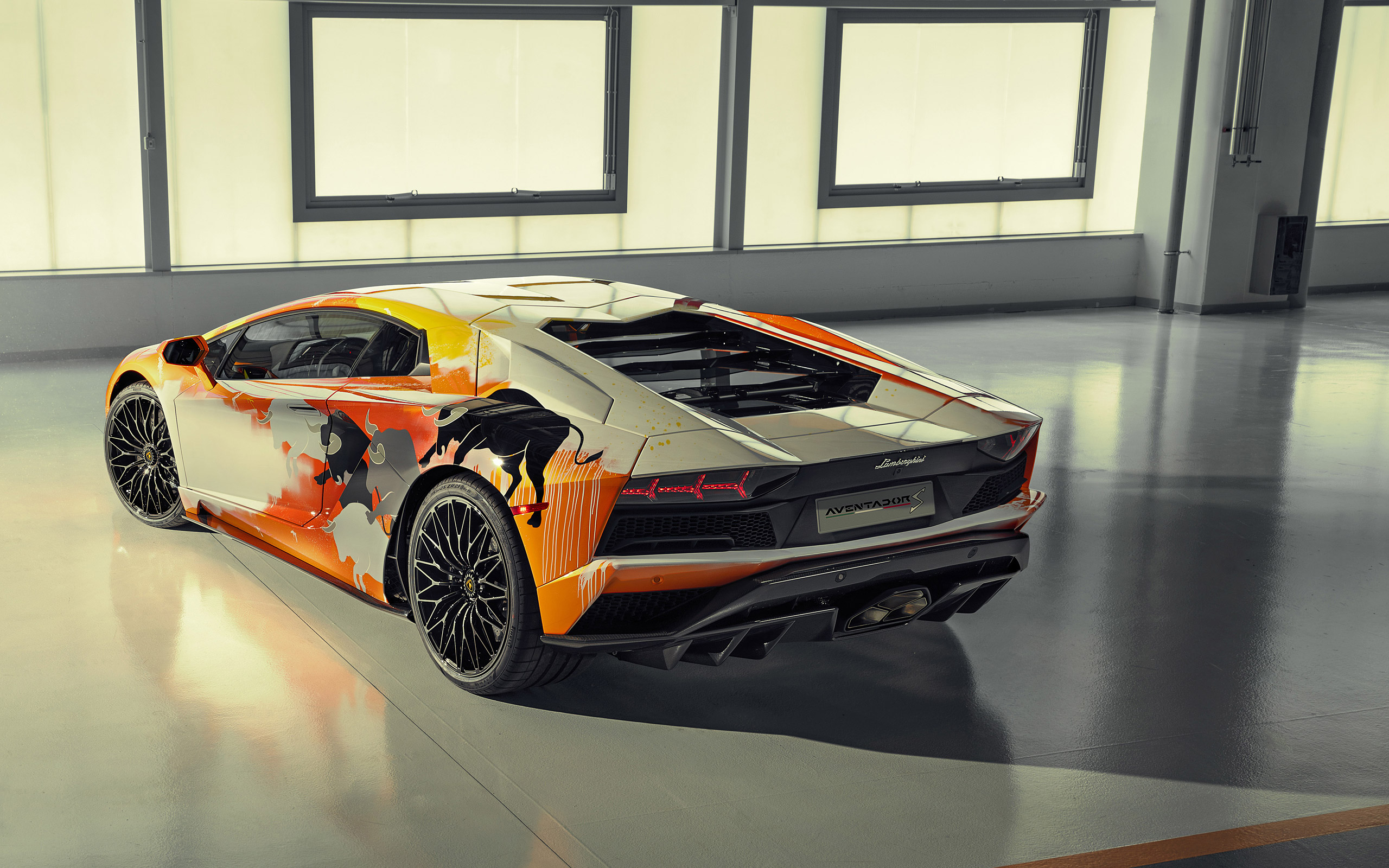  2019 Lamborghini Aventador S by Skyler Grey Wallpaper.