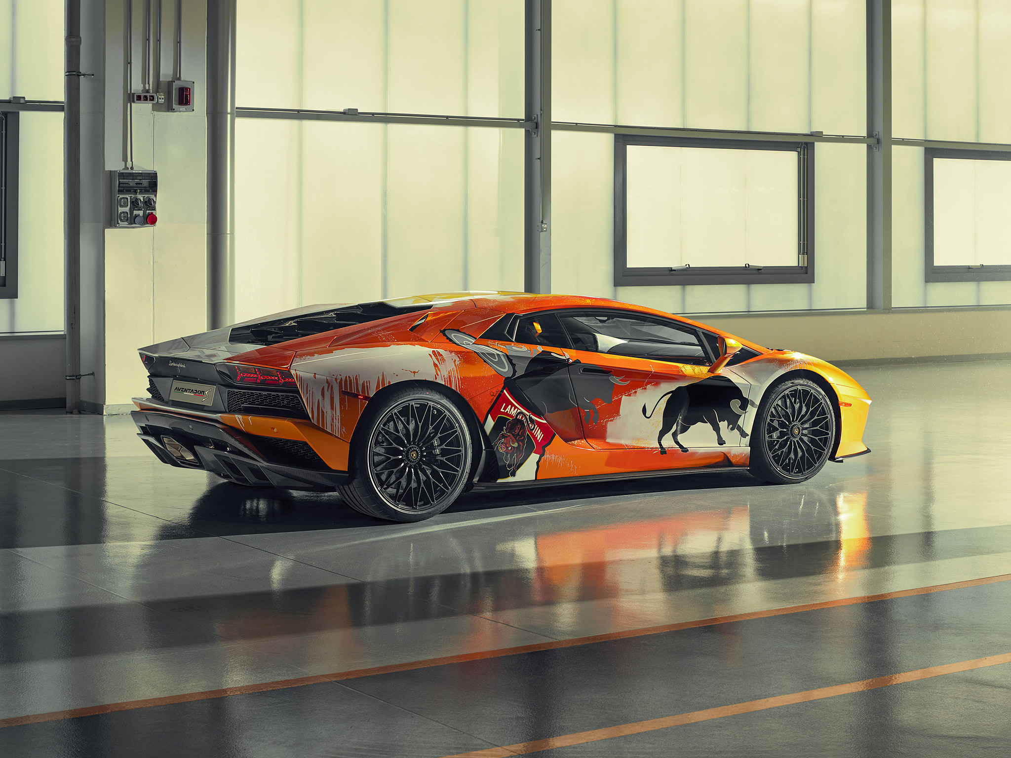 2019 Lamborghini Aventador S by Skyler Grey Wallpaper.