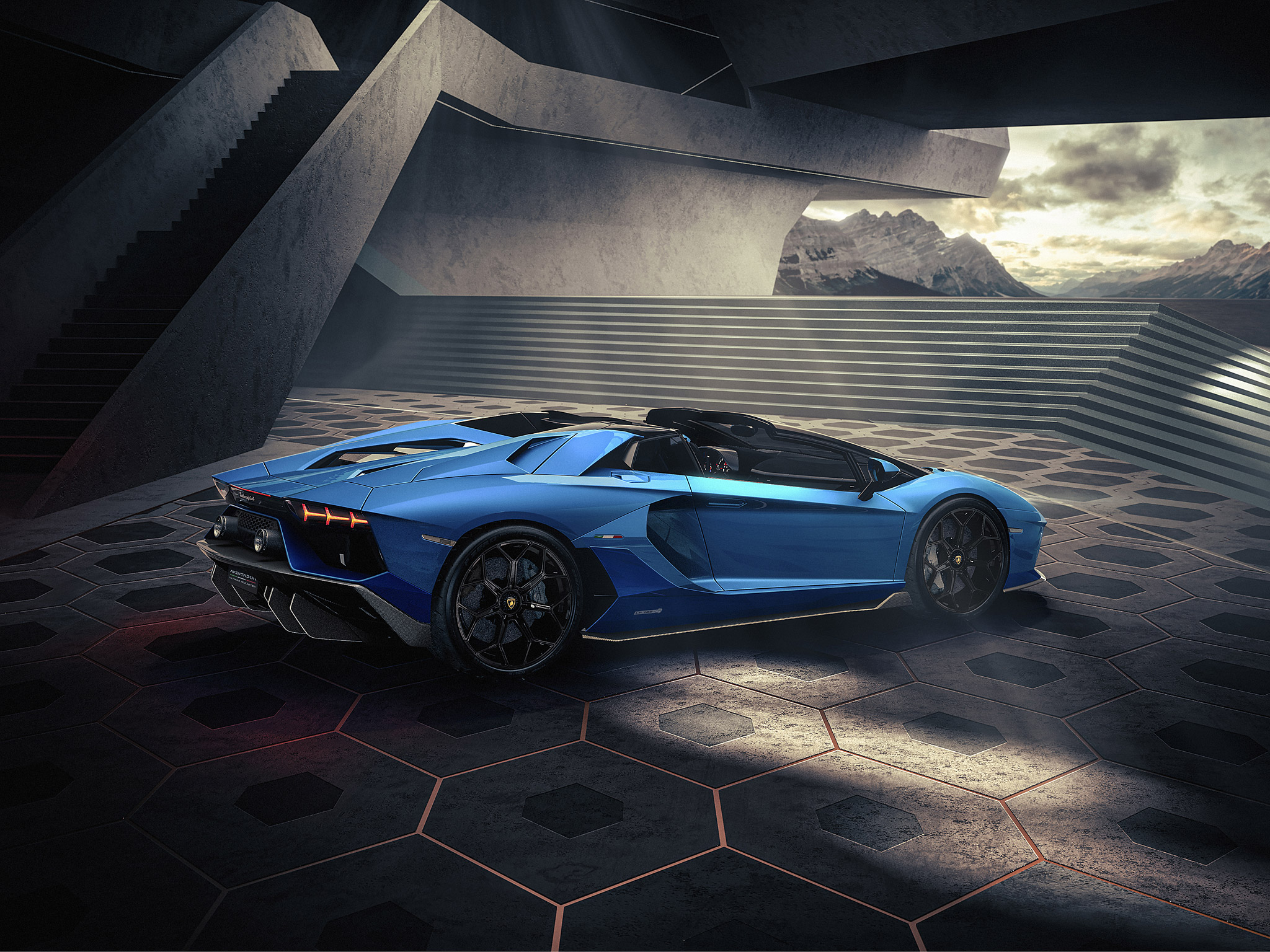  2022 Lamborghini Aventador LP780-4 Ultimae Roadster Wallpaper.