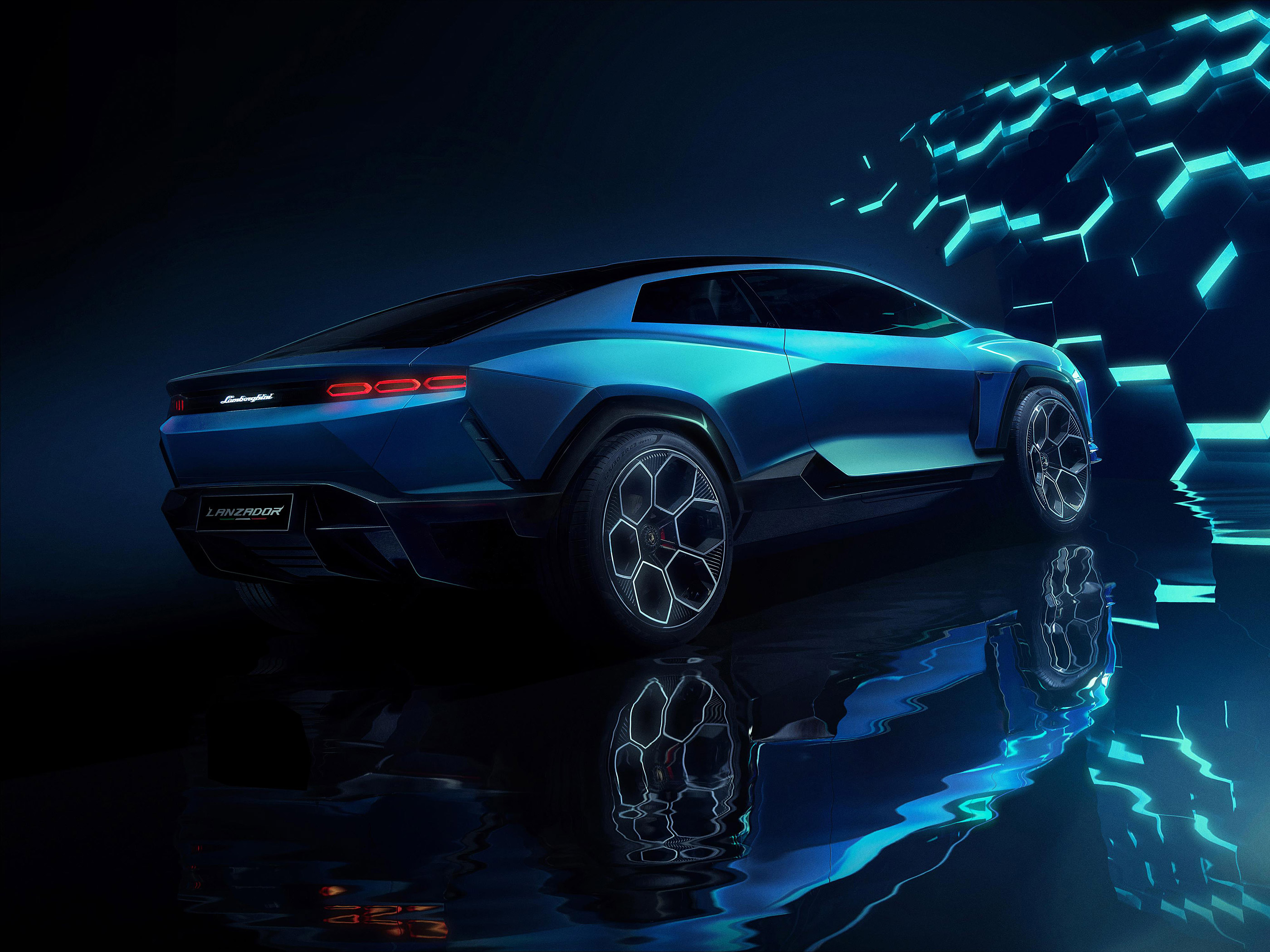  2023 Lamborghini Lanzador Concept Wallpaper.