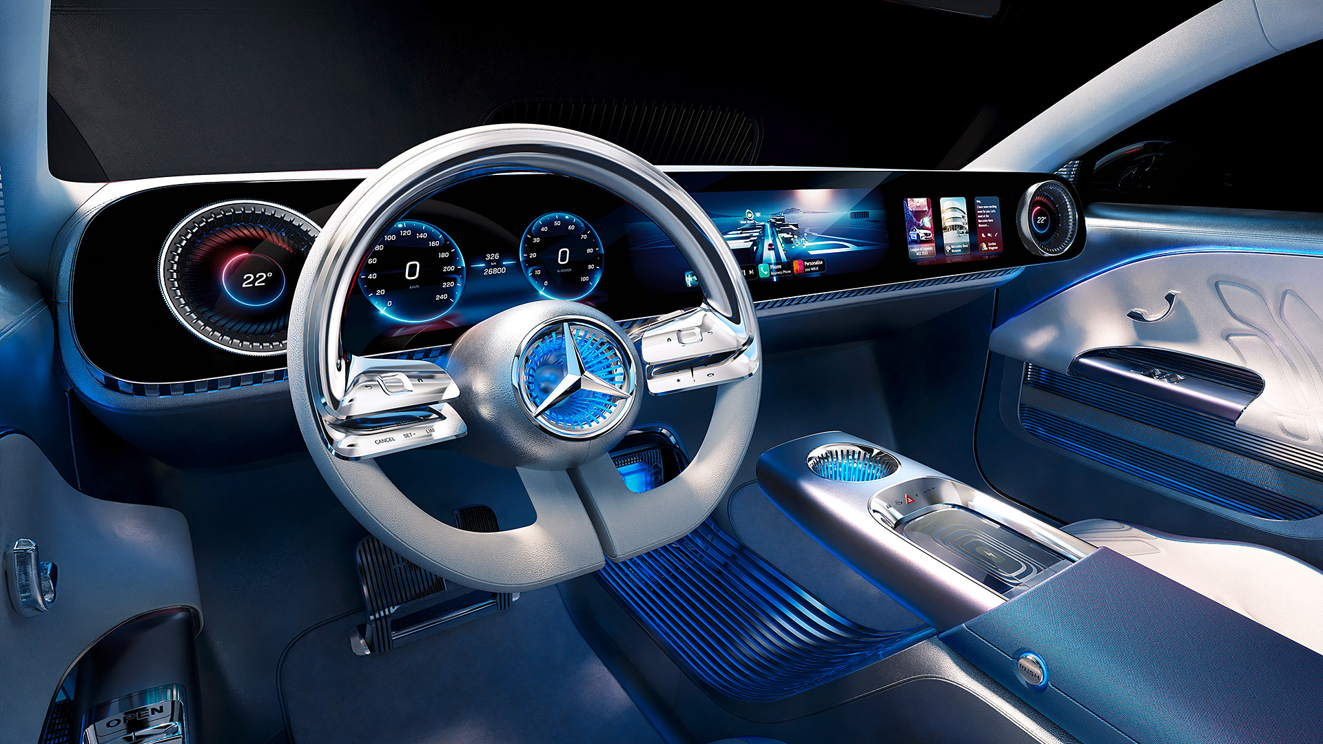  2023 Mercedes-Benz CLA-Class Concept Wallpaper.