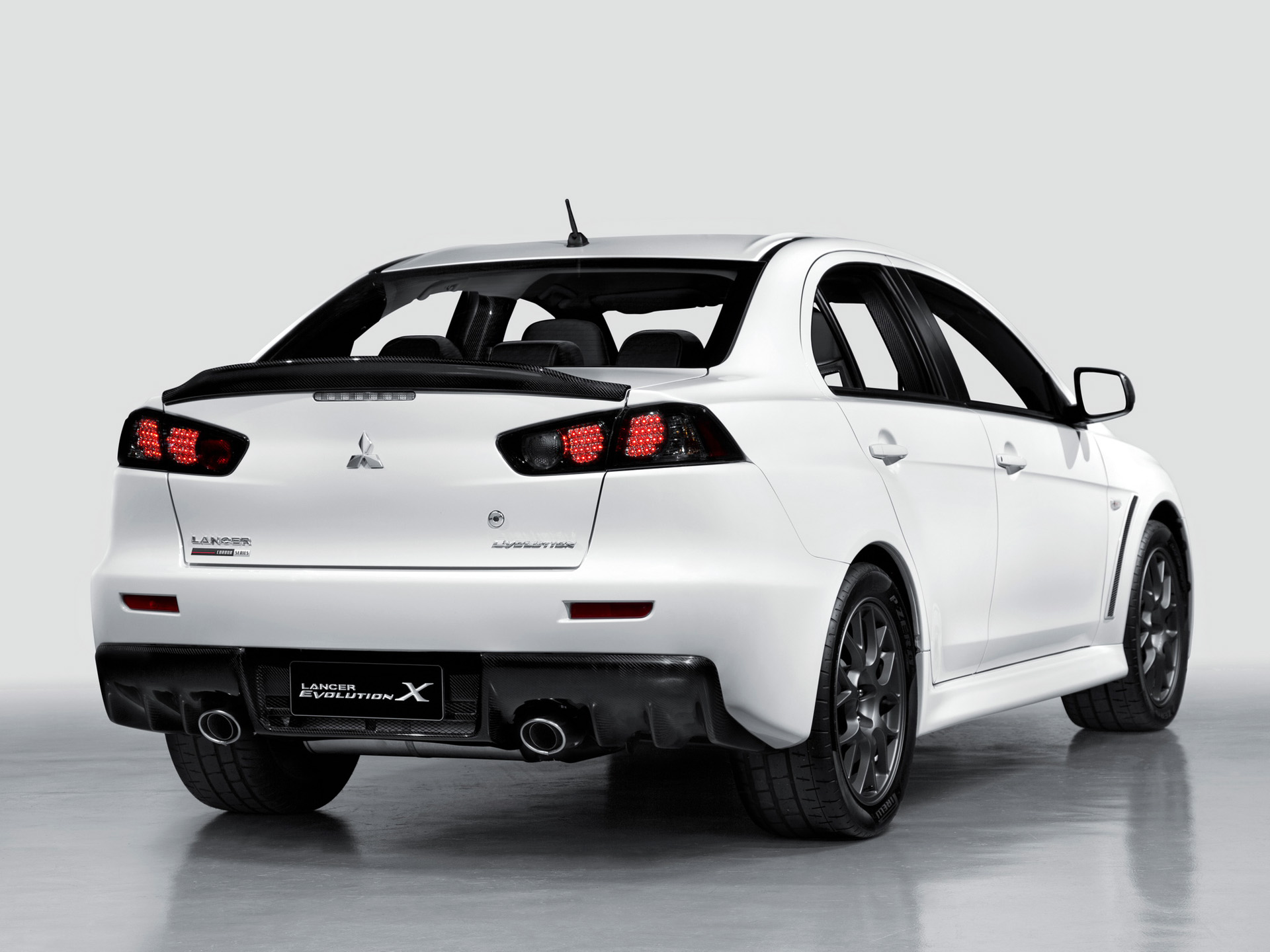  2012 Mitsubishi Lancer EVO X Carbon Series Wallpaper.