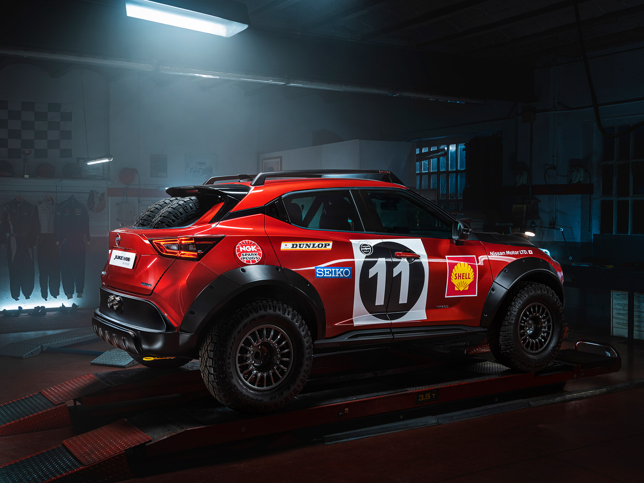  2022 Nissan Juke Hybrid Rally Tribute Concept Wallpaper.