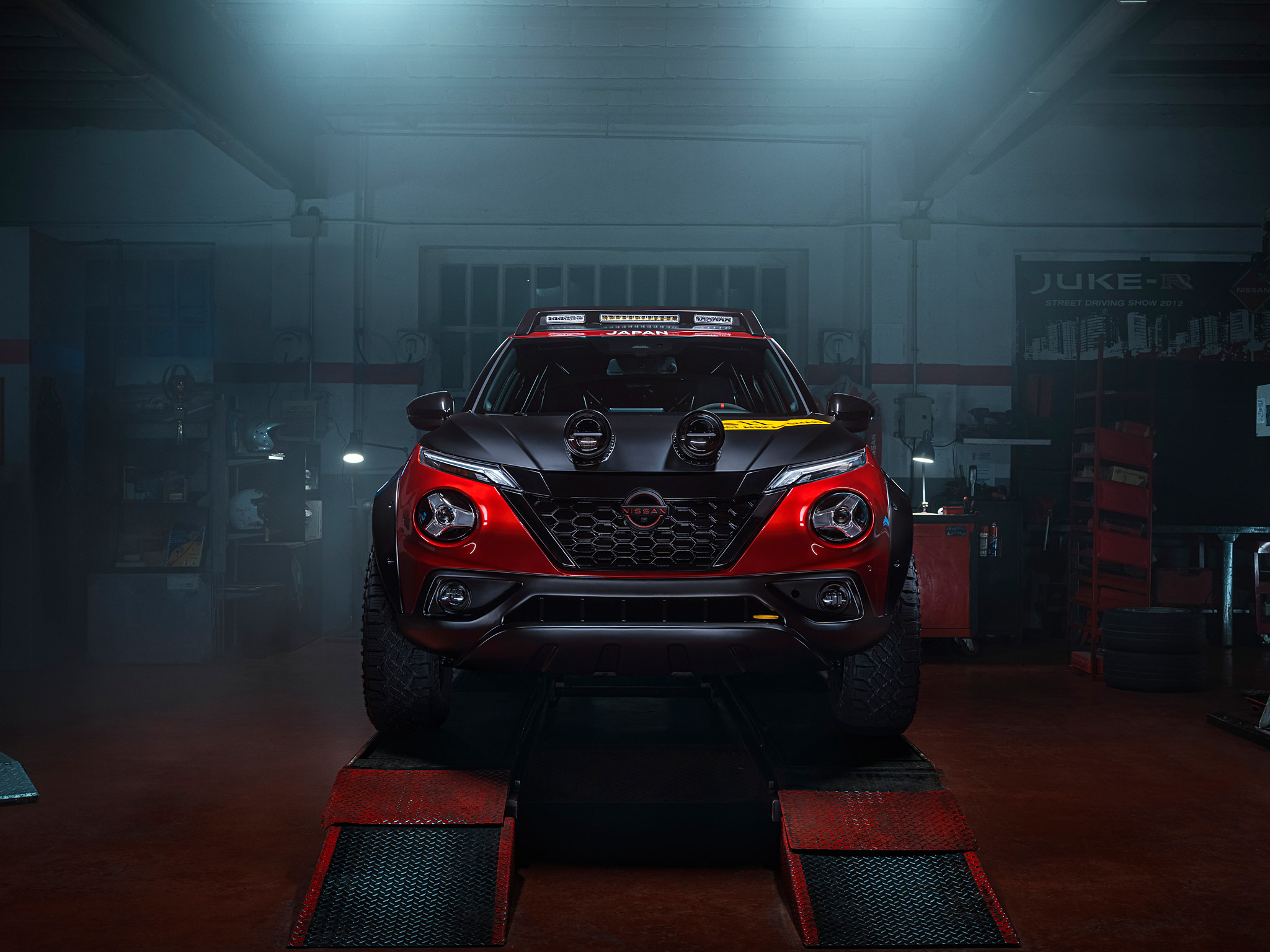  2022 Nissan Juke Hybrid Rally Tribute Concept Wallpaper.