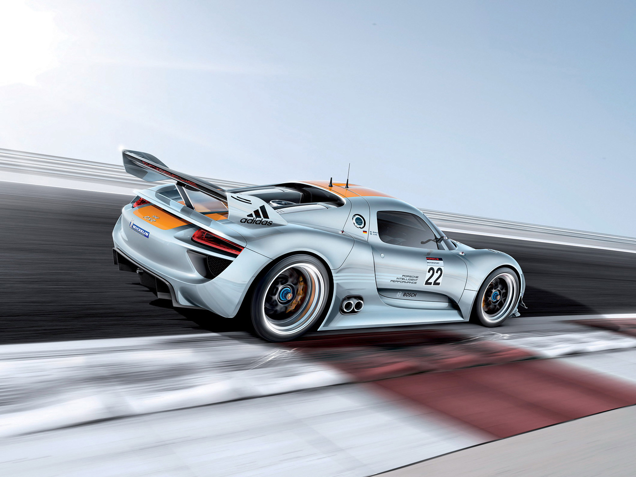  2011 Porsche 918 RSR Concept Wallpaper.