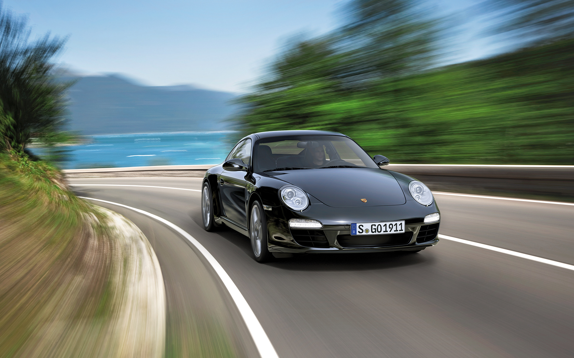  2012 Porsche 911 Black Edition Wallpaper.
