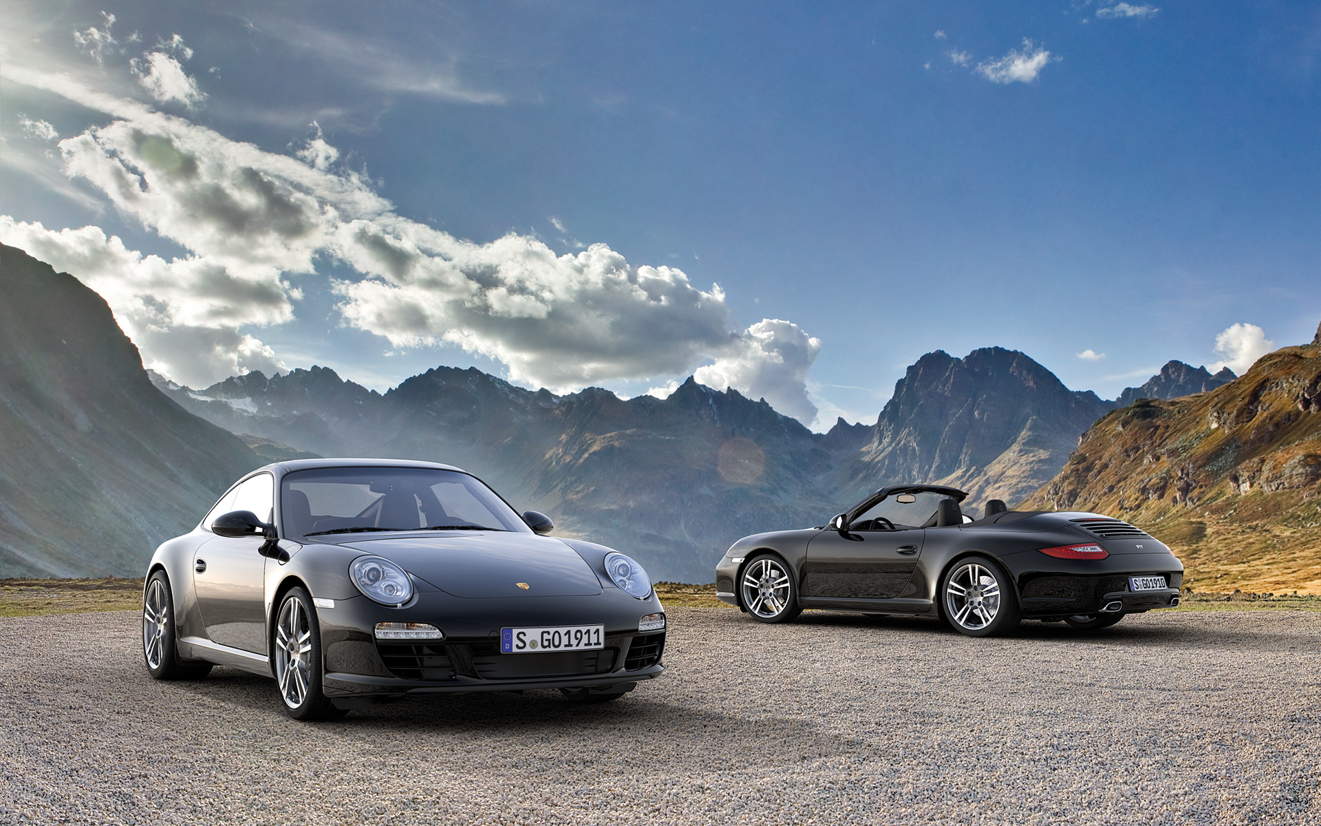  2012 Porsche 911 Black Edition Wallpaper.