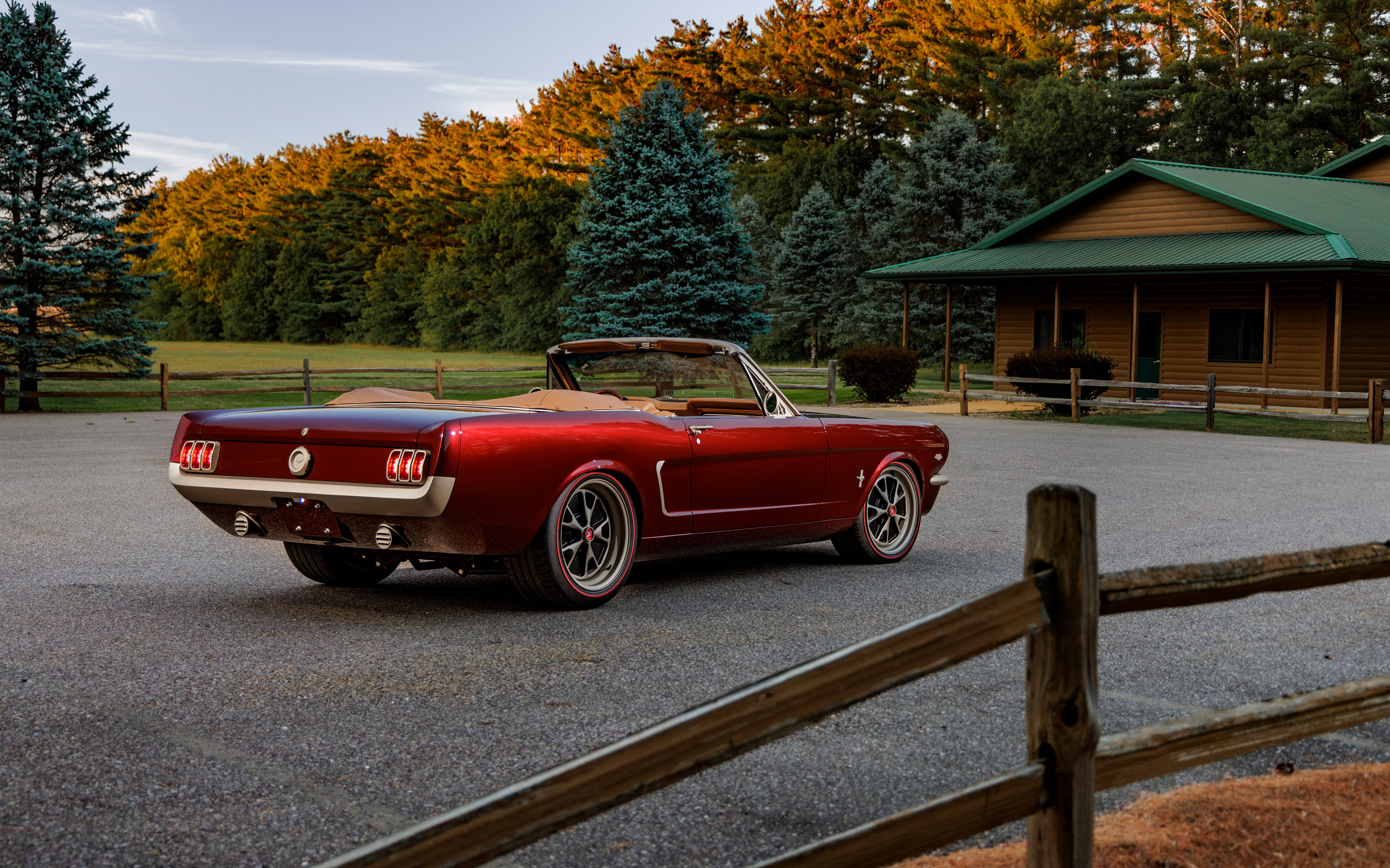  1965 Ringbrothers Ford Mustang Convertible Uncaged Wallpaper.