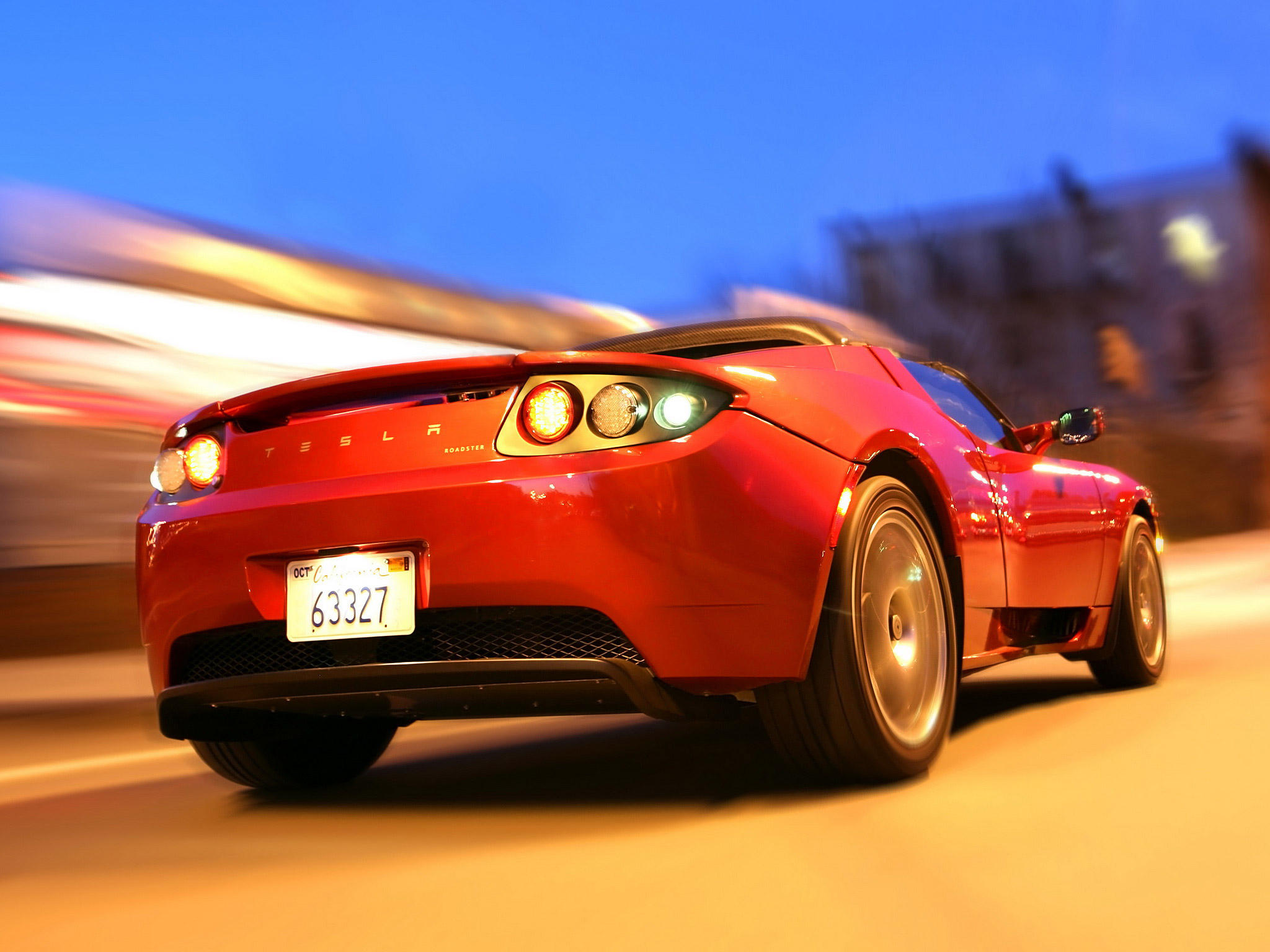 2008 Tesla Roadster Wallpaper.