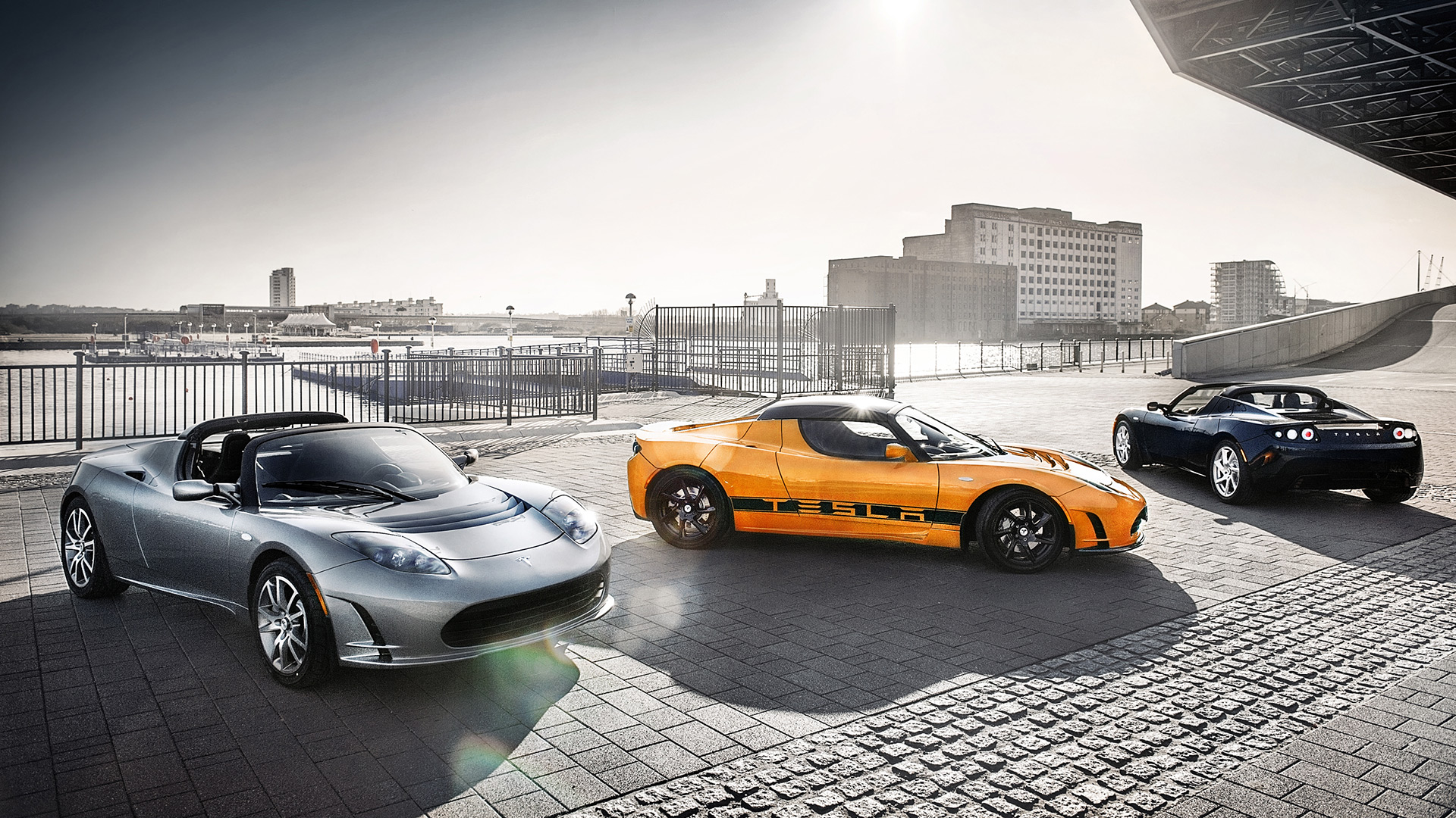  2012 Tesla Roadster Sport Wallpaper.