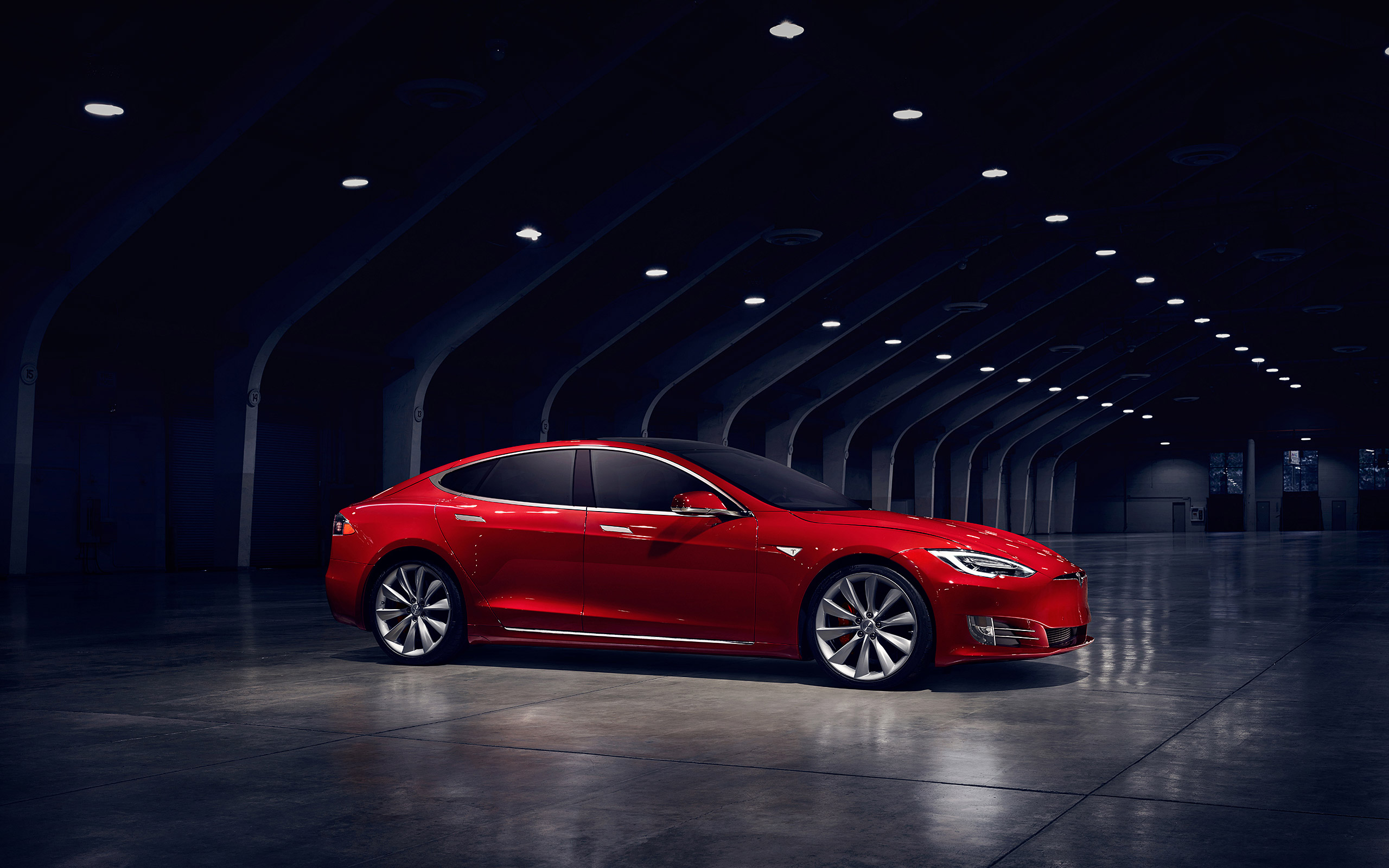 2017 Tesla Model S P90D Wallpaper.