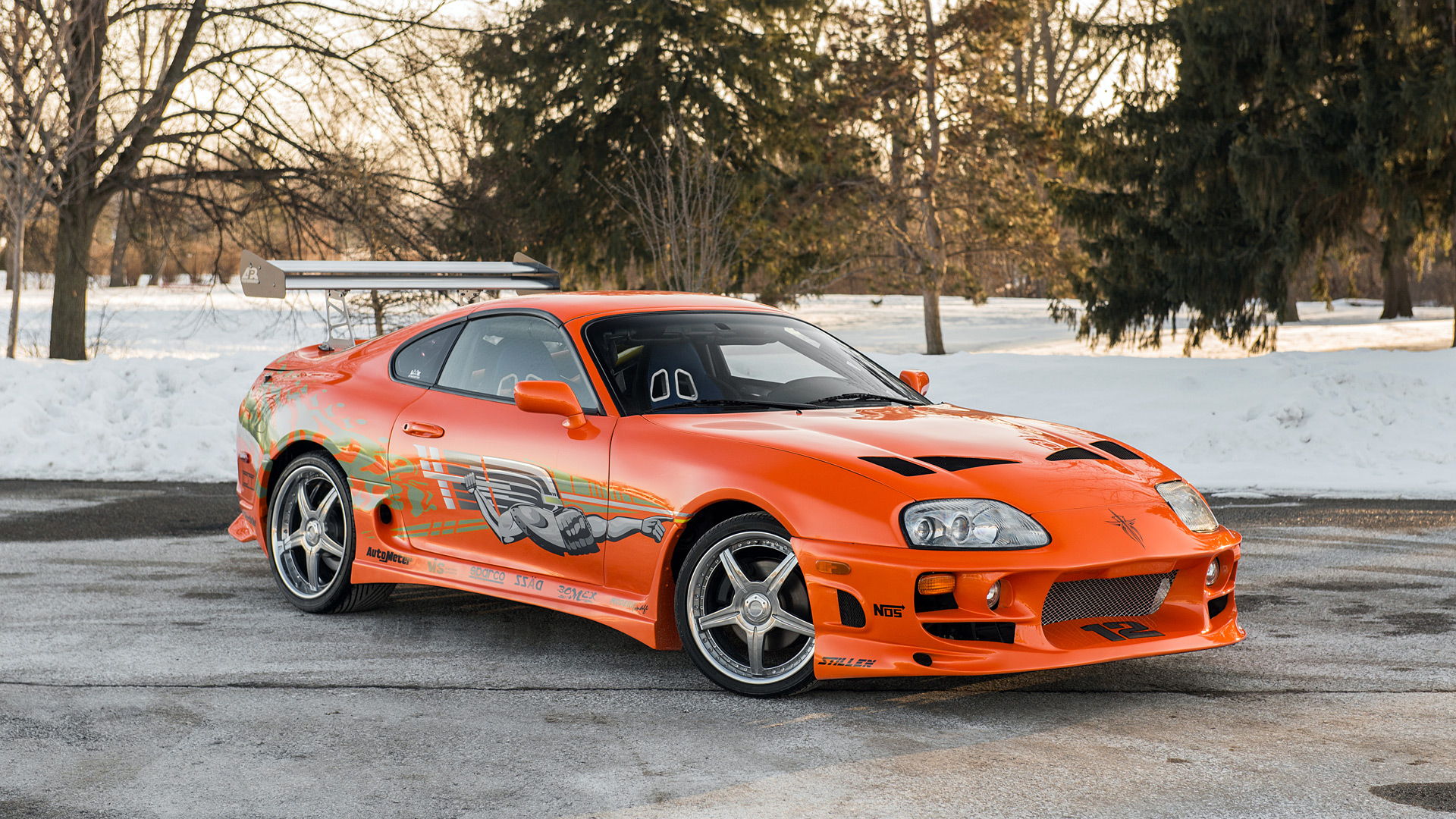  2001 Toyota Supra \'The Fast and the Furious\' Wallpaper.