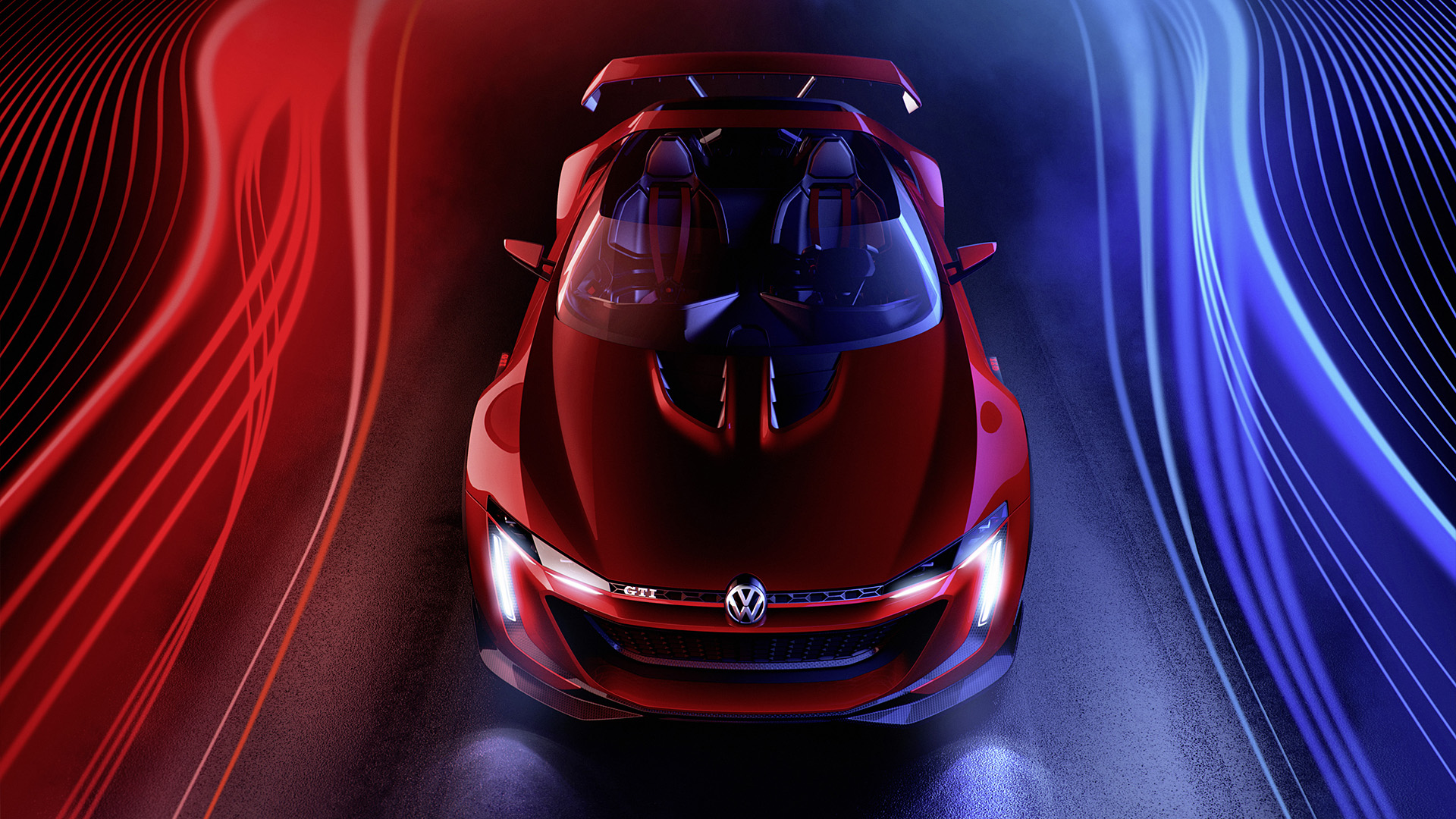  2014 Volkswagen GTI Roadster Concept Wallpaper.