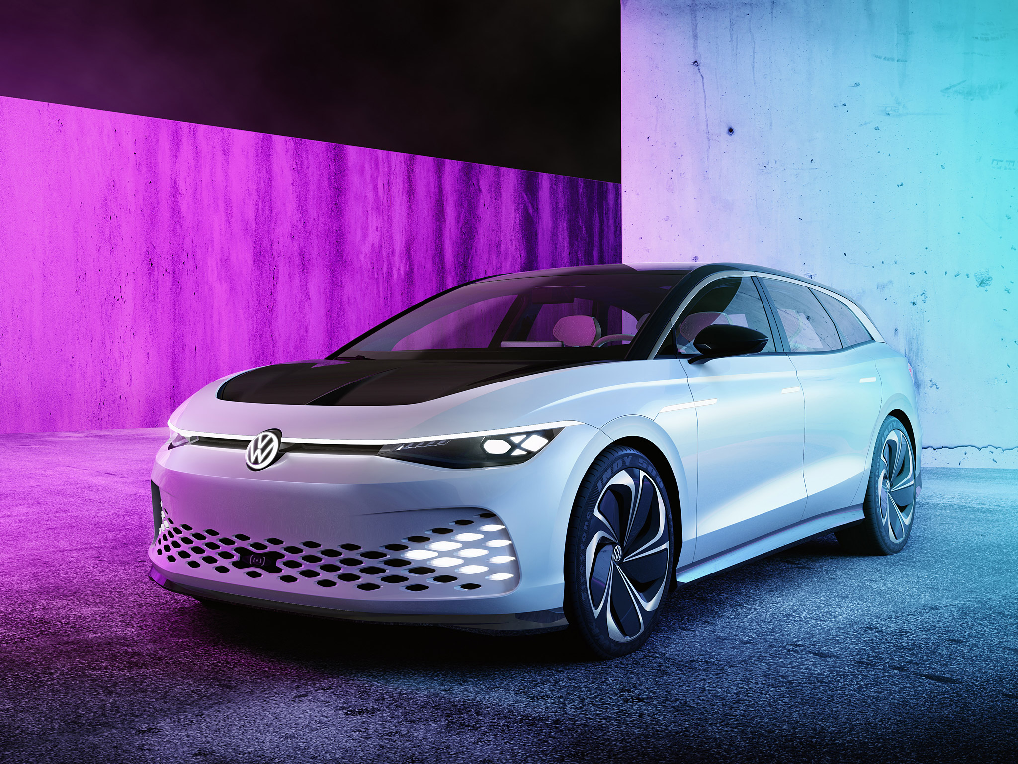 2019 Volkswagen ID Space Vizzion Concept Wallpaper.