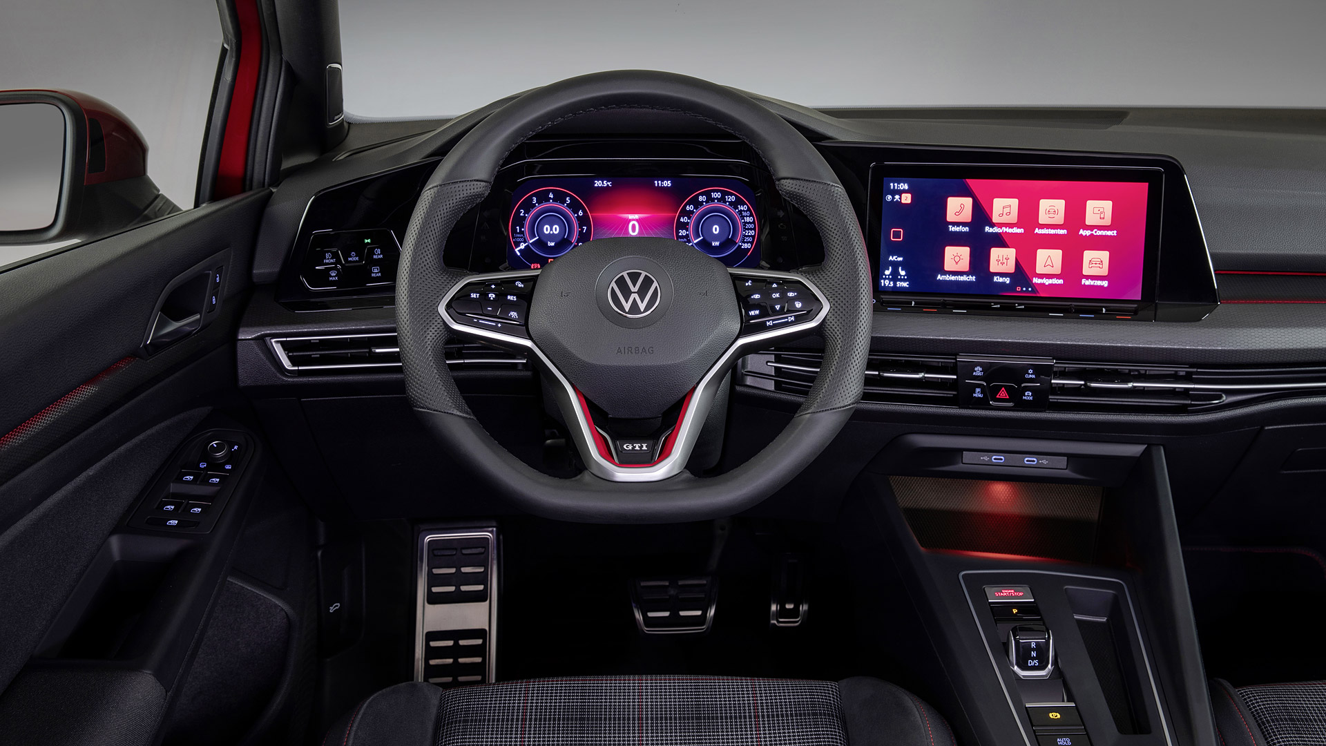  2021 Volkswagen Golf GTI Wallpaper.
