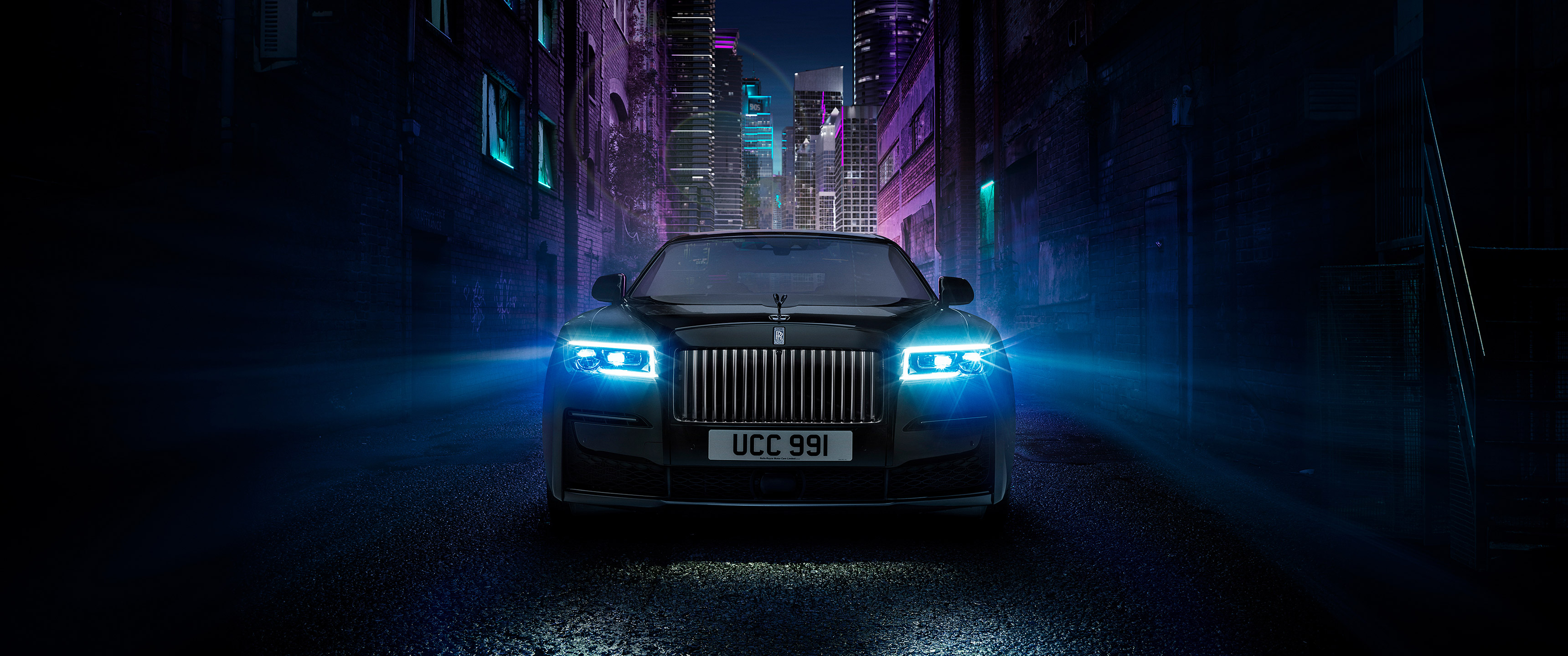  2022 Rolls-Royce Ghost Black Badge Wallpaper.