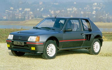 1984 Peugeot 205 T16 wallpaper thumbnail.