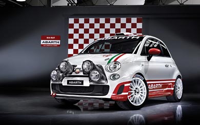 2010 Fiat Abarth 500 R3T wallpaper thumbnail.