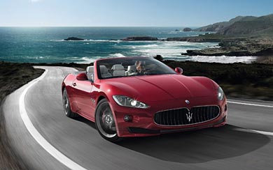 2012 Maserati GranCabrio Sport wallpaper thumbnail.